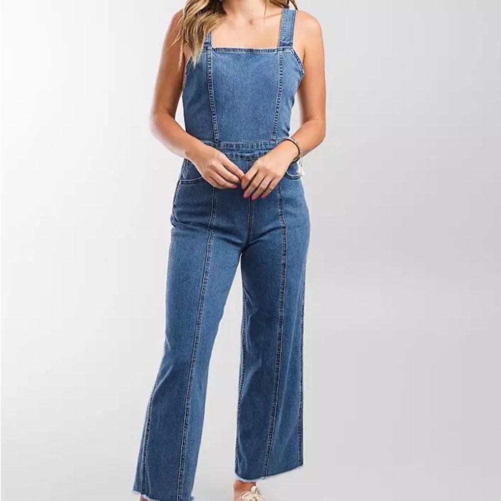 Wrangler x Billabong Western Sun Denim Overalls (size 28)